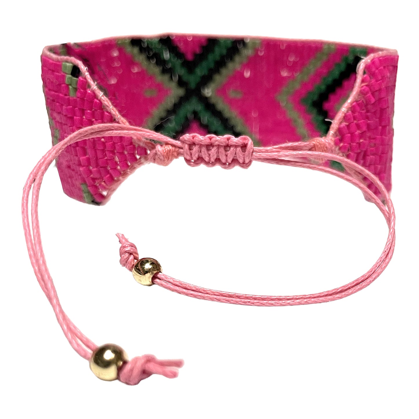 SURKANA Bracciali alti perline giapponesi rosa