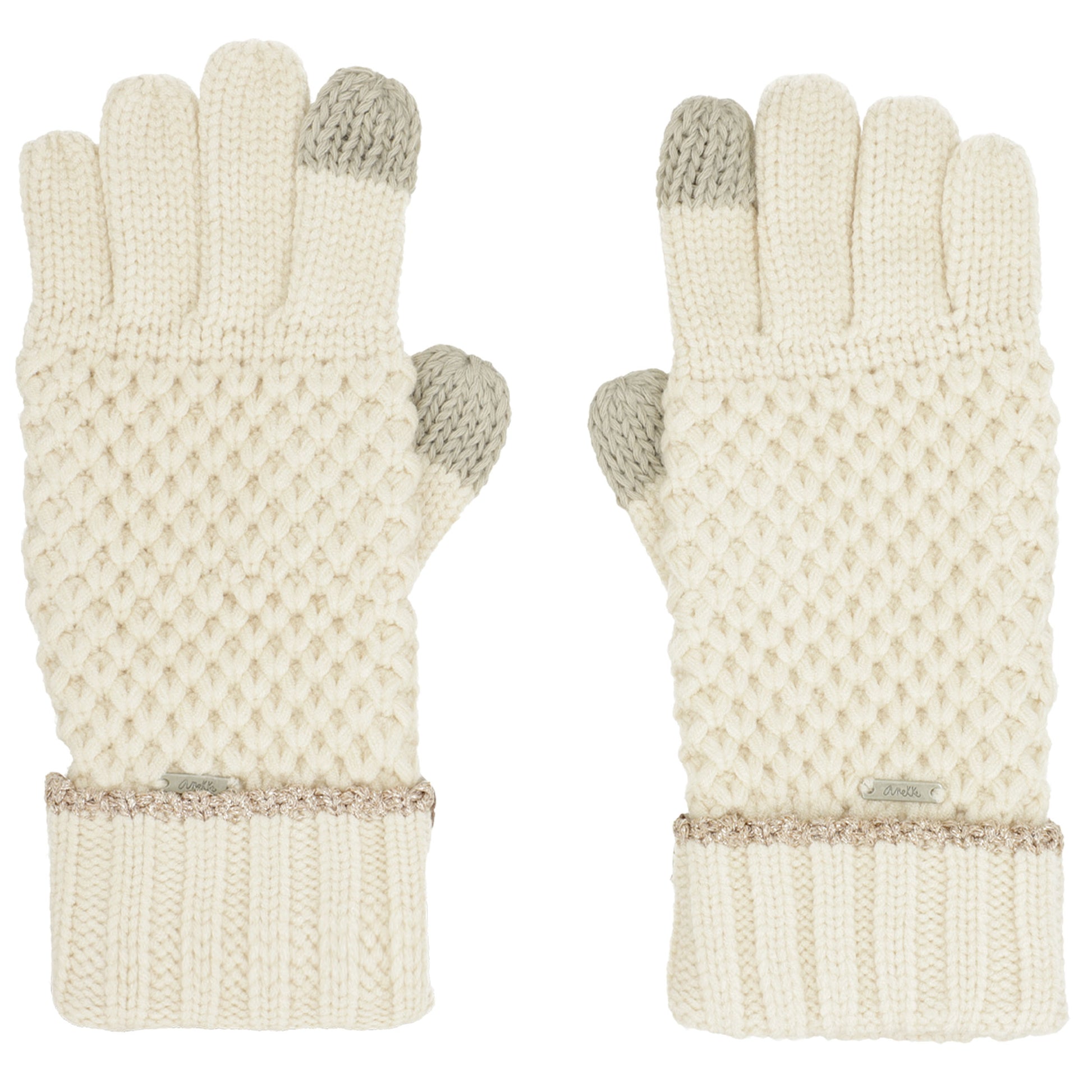 ANEKKE - Guanti in maglia beige-ANEKKE-VIALESCARPE