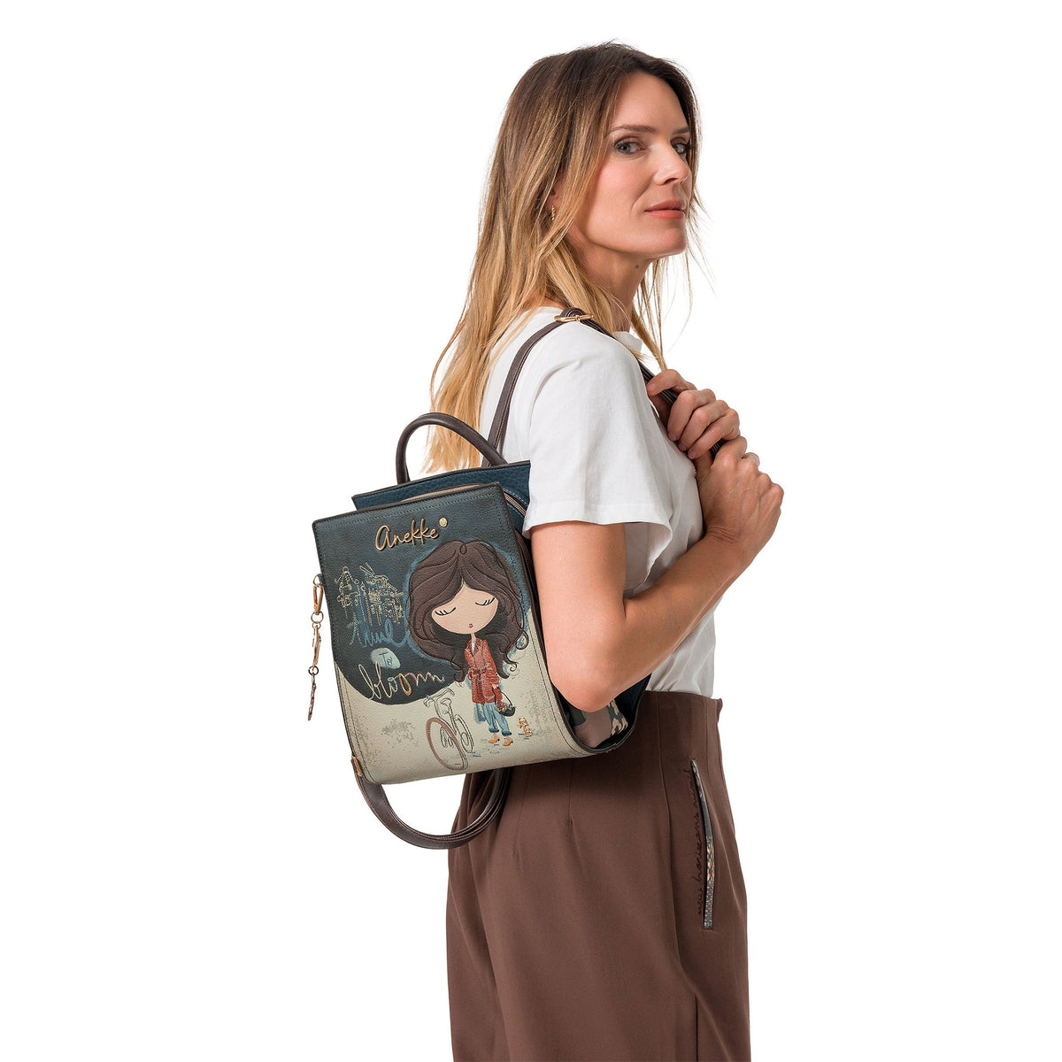 ANEKKE Zaino Quadrato Tulip
