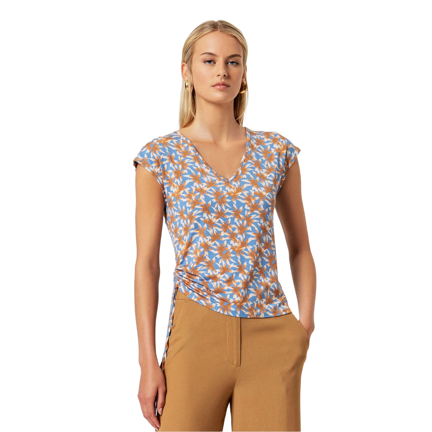 SURKANA T-shirt senza maniche con scollo a V Polvere