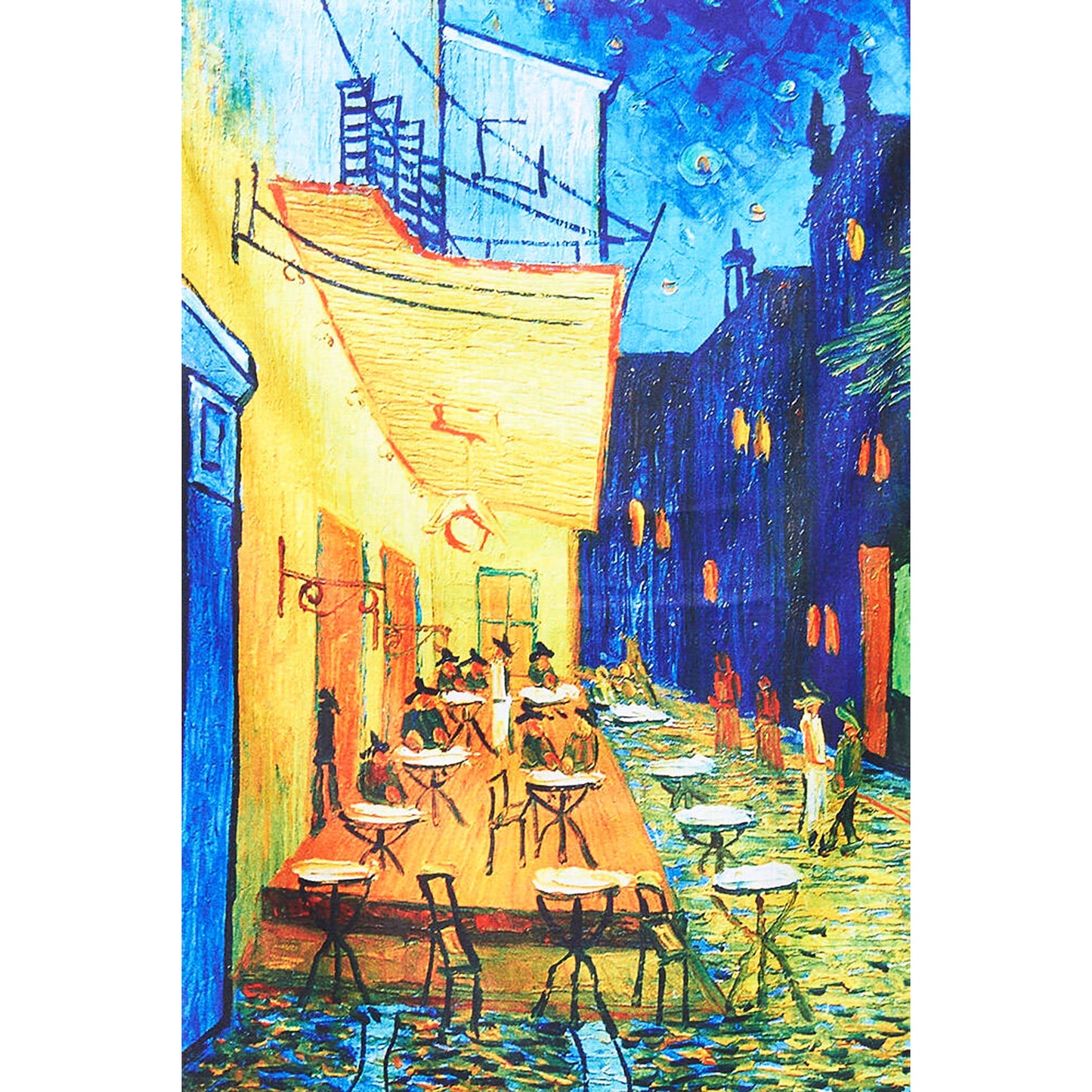 Scialle Pashmina Stola FoulART Notte Lago/Cafè