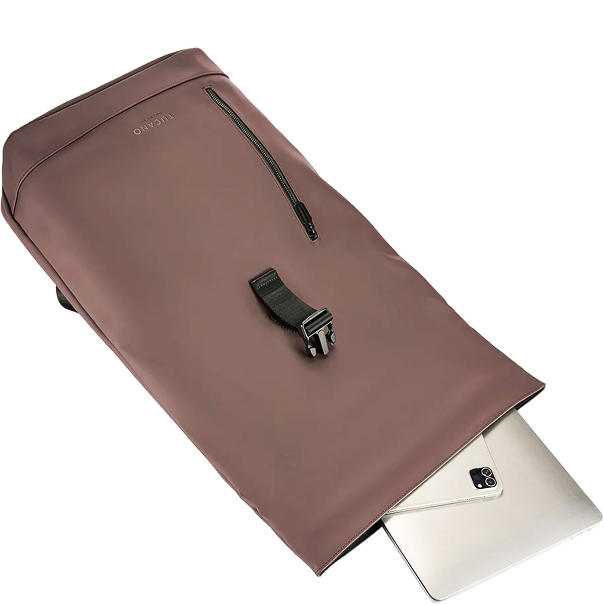 TUCANO Zaino Gommo Roll Top per Laptop Marrone