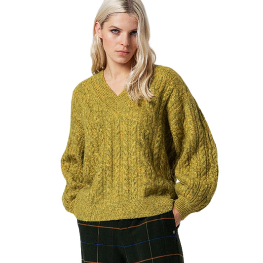 SURKANA - Maglione oversize a trecce-SURKANA-VIALESCARPE