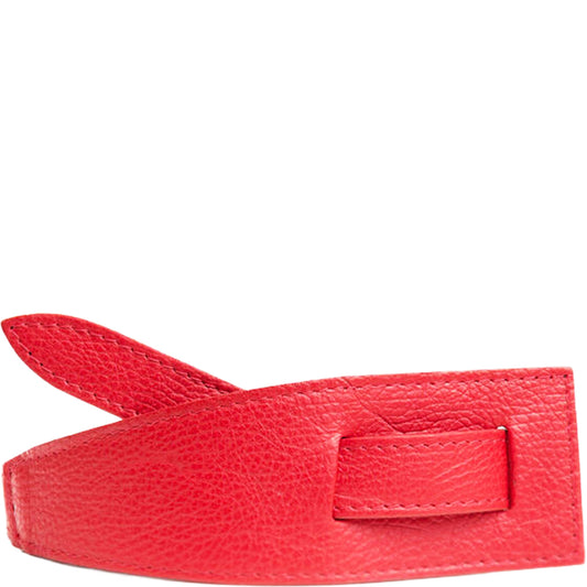 Cintura Pelle 2 Asole Fragola
