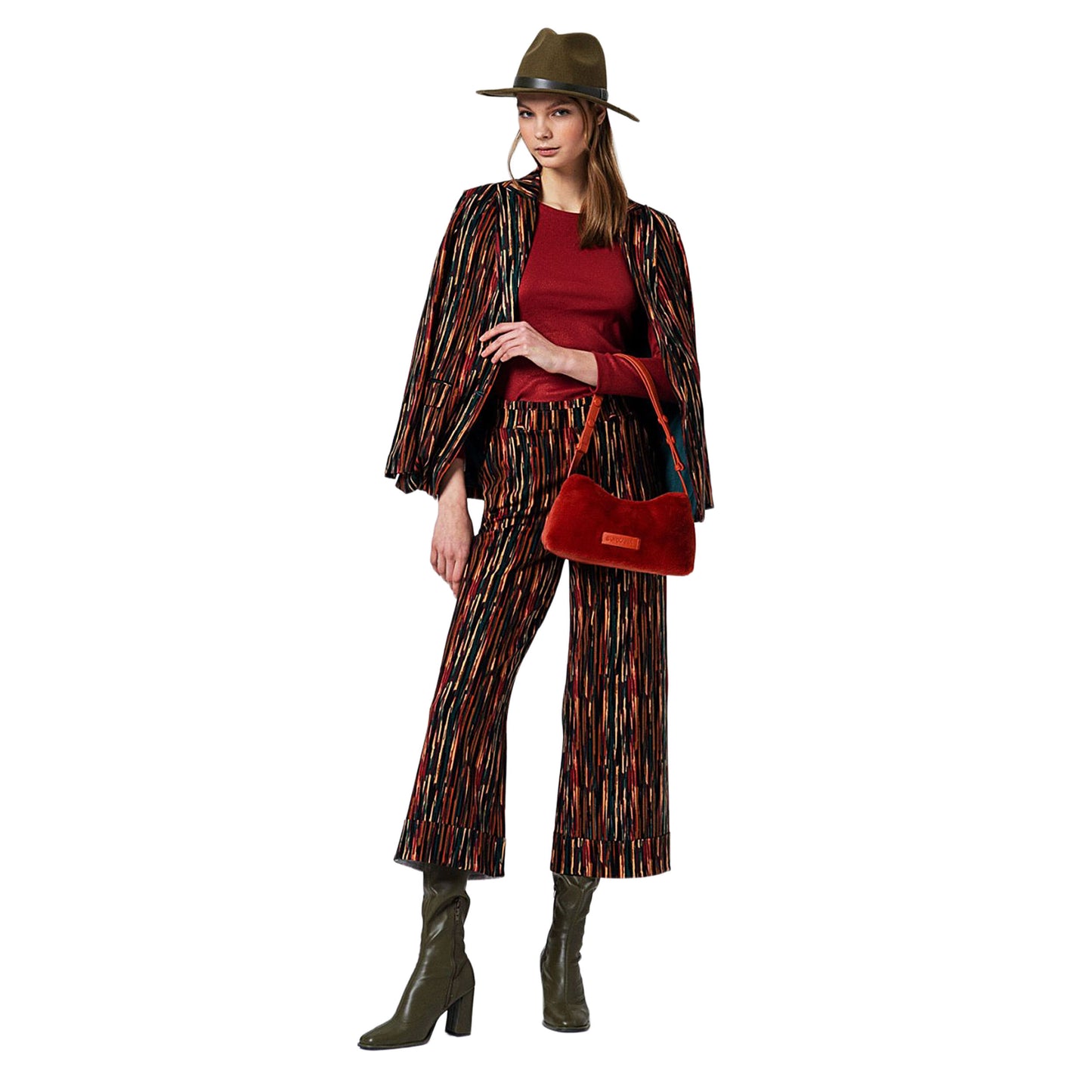 SURKANA - Pantaloni dritti Mattone-SURKANA-VIALESCARPE