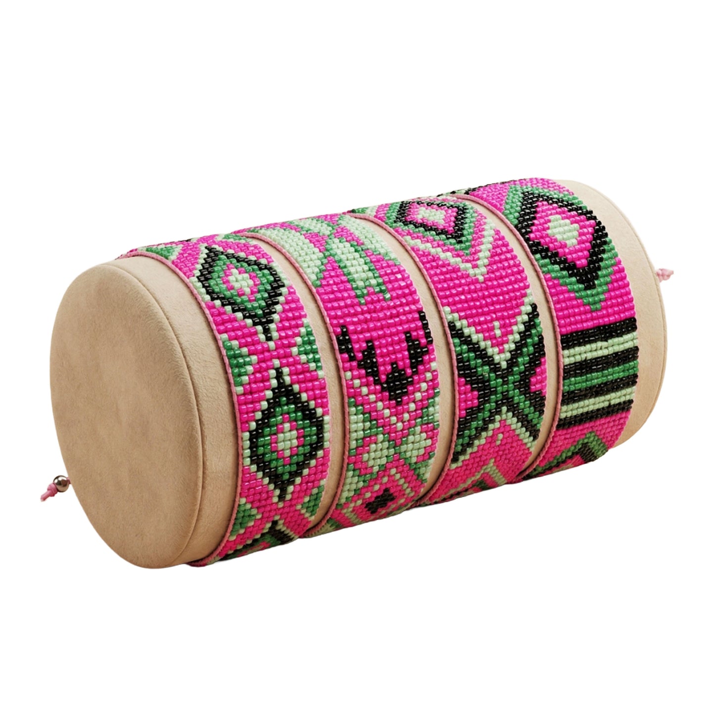 SURKANA Bracciali alti perline giapponesi rosa