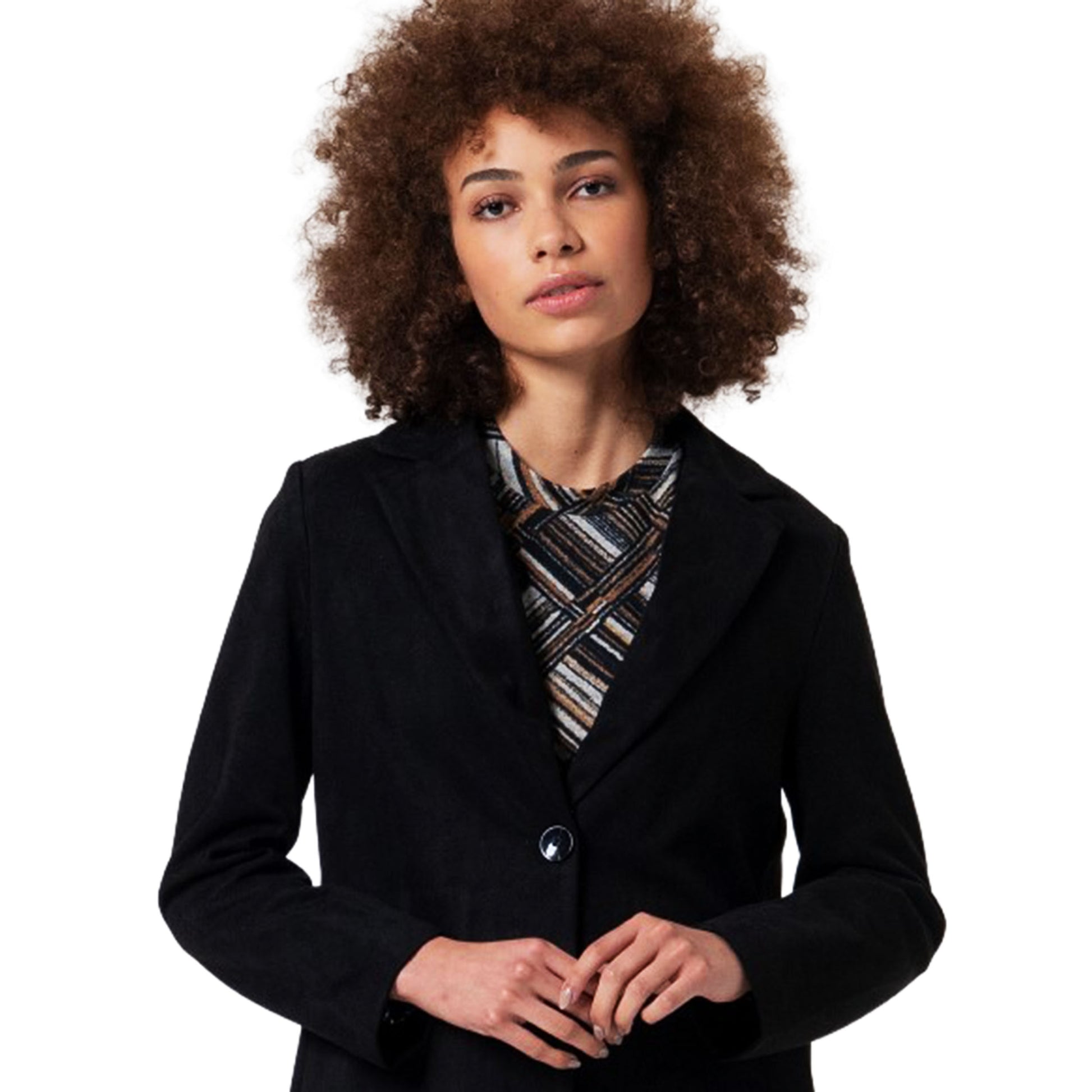 SURKANA - Cappotto oversize effetto velluto-SURKANA-VIALESCARPE