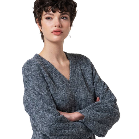 SURKANA - Maglione oversize a trecce-SURKANA-VIALESCARPE