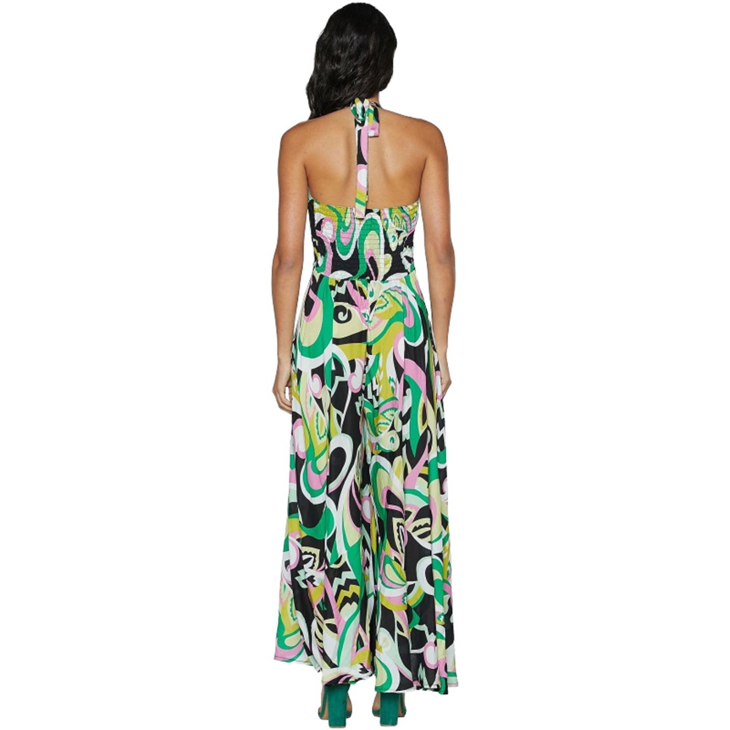 BABA DESIGN Jumpsuit GREEN NECTAR Multicolor-Baba design-VIALESCARPE