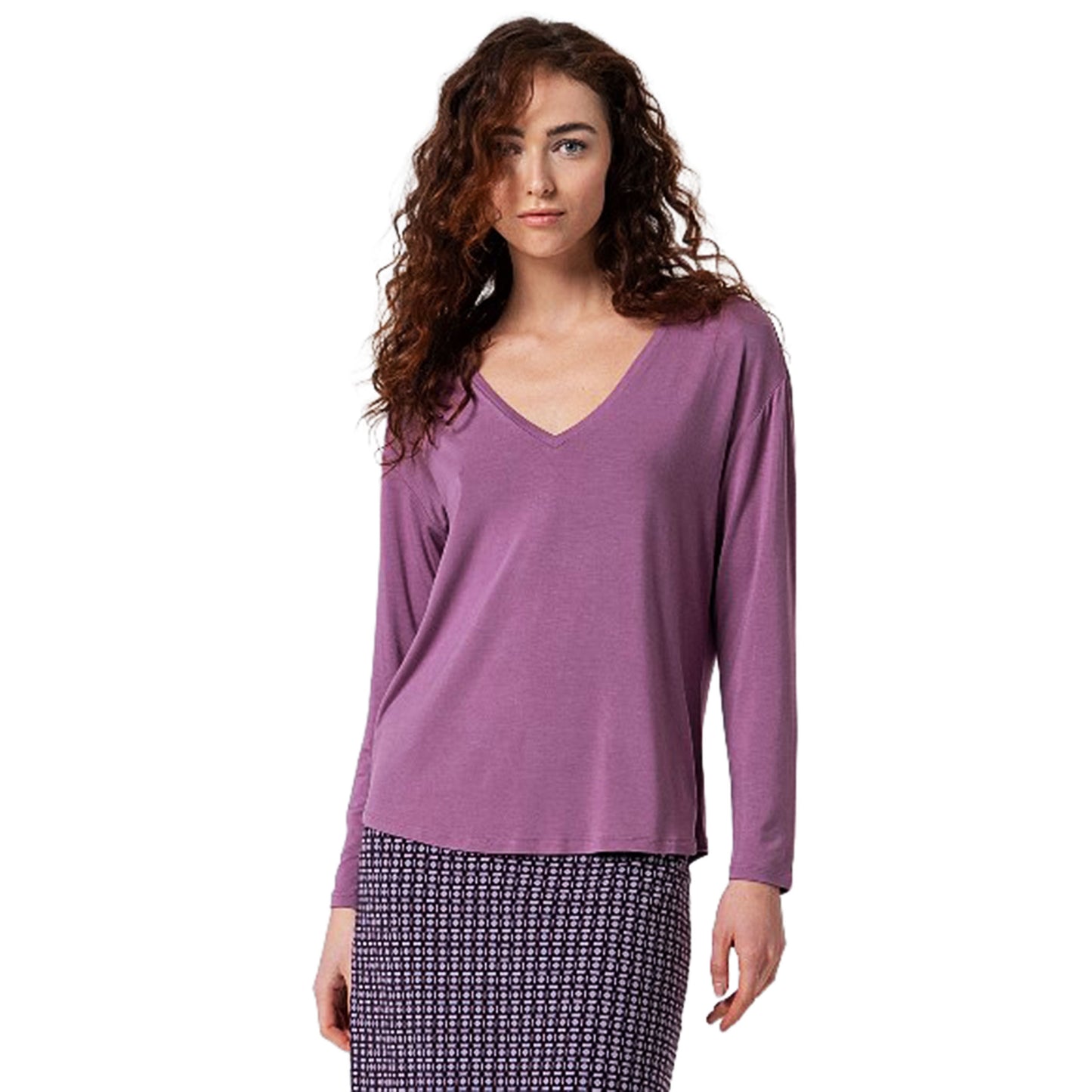 SURKANA - T-shirt ampia con scollo a V-SURKANA-VIALESCARPE