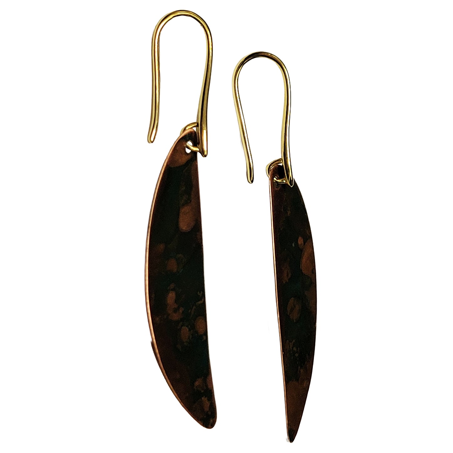 HOIKO Orecchini in rame e ottone foglia di Loto 03