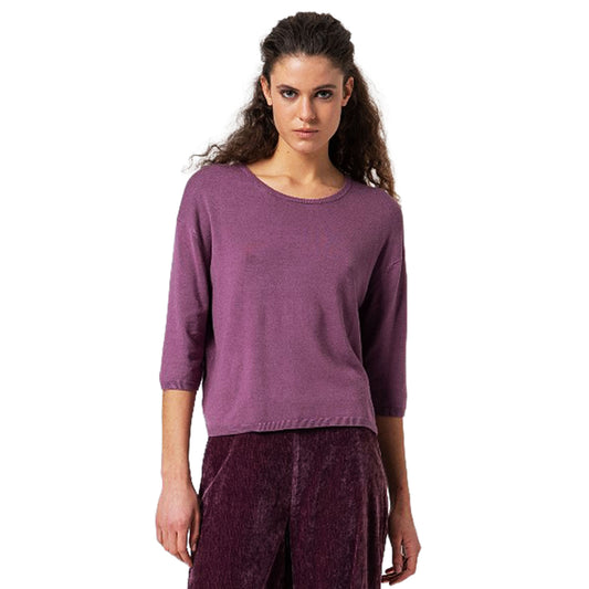 SURKANA - Maglia cropped a maniche 3/4-SURKANA-VIALESCARPE