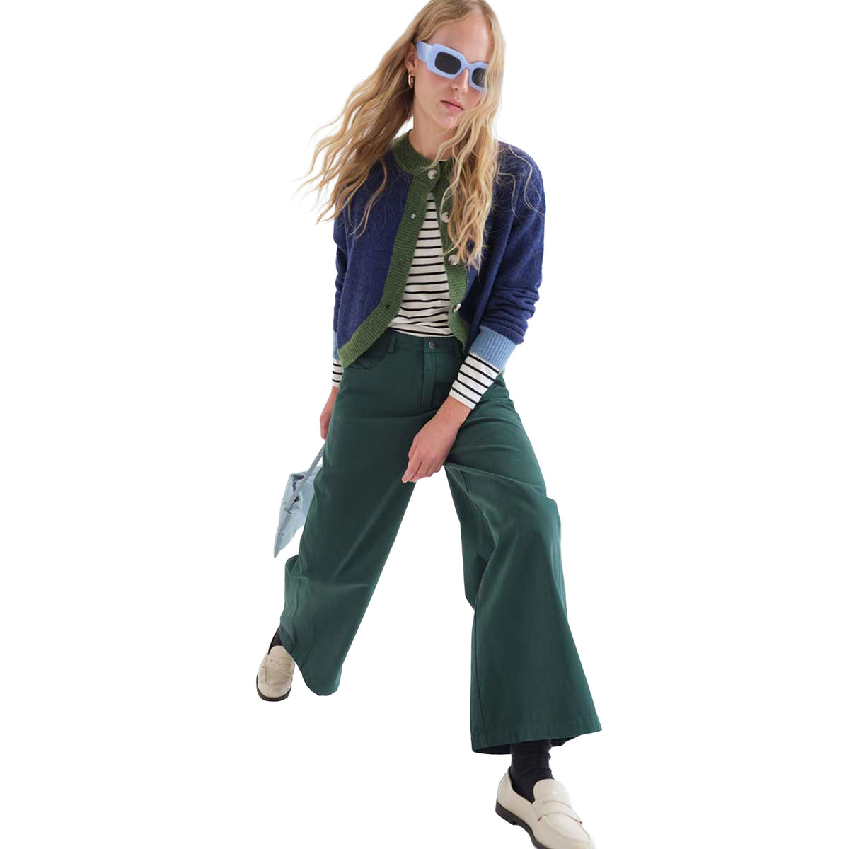 COMPAÑÍA FANTÁSTICA Jeans verde petrolio