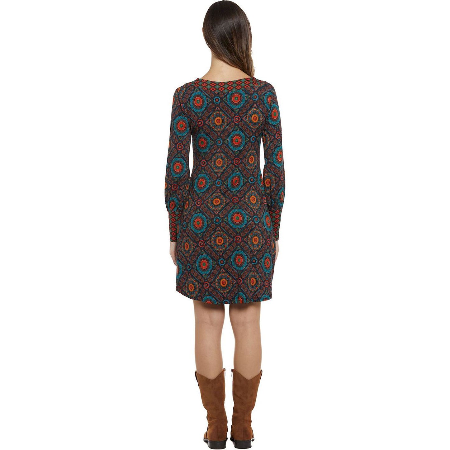 BABA Design - Abito corto sancrato scollo a V-Baba design-VIALESCARPE