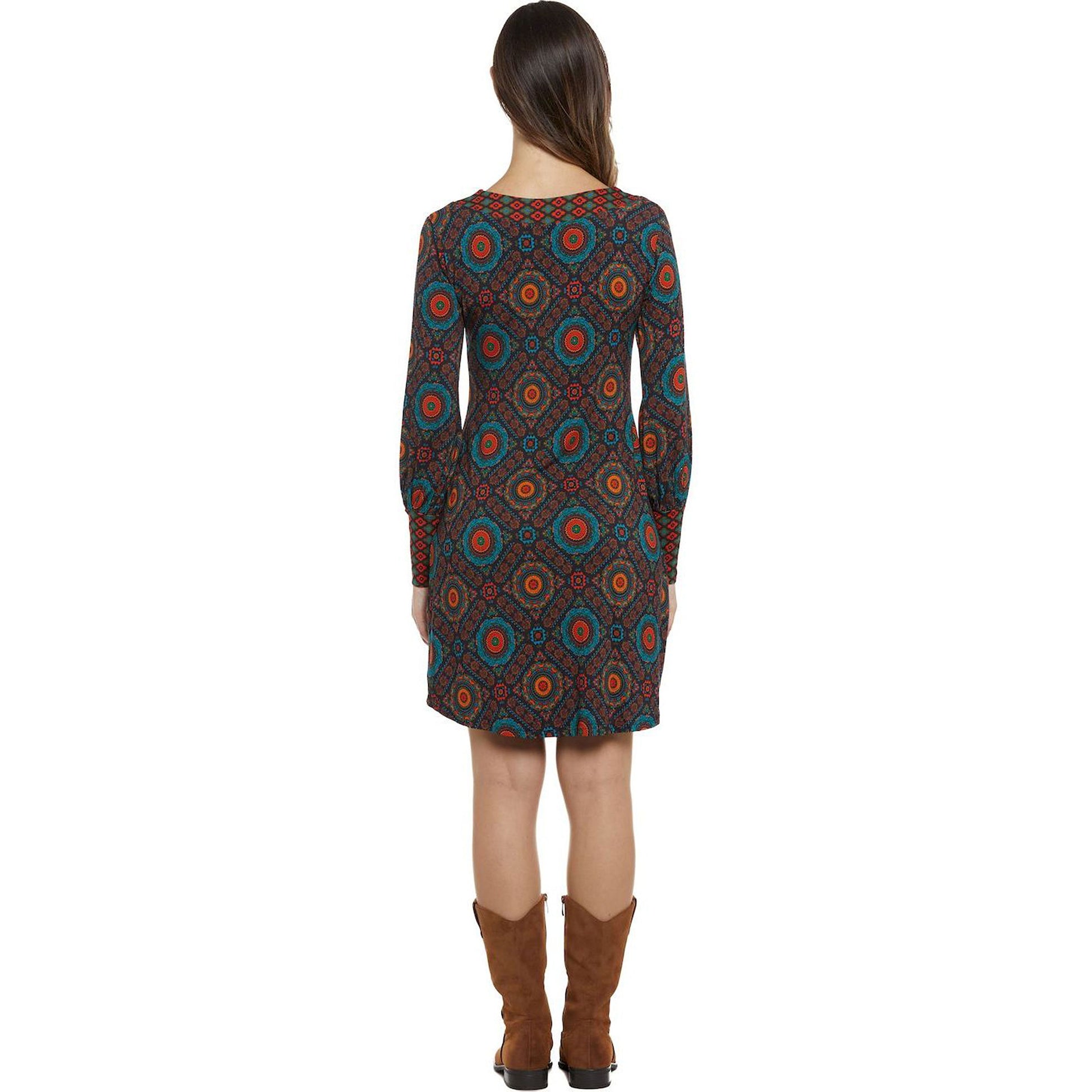 BABA Design - Abito corto sancrato scollo a V-Baba design-VIALESCARPE