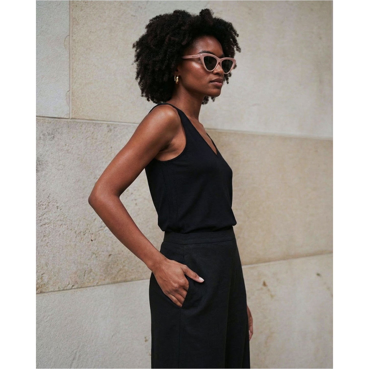 SURKANA Top a spalline Nero-SURKANA-VIALESCARPE