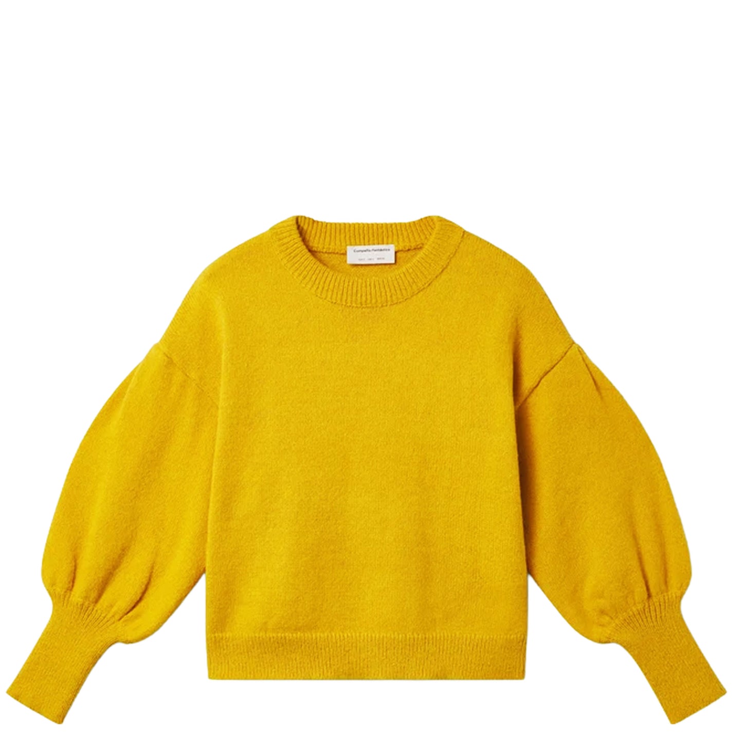COMPAÑÍA FANTÁSTICA Maglione giallo con maniche a sbuffoCOMPAÑÍA FANTÁSTICA Maglione giallo con maniche a sbuffo