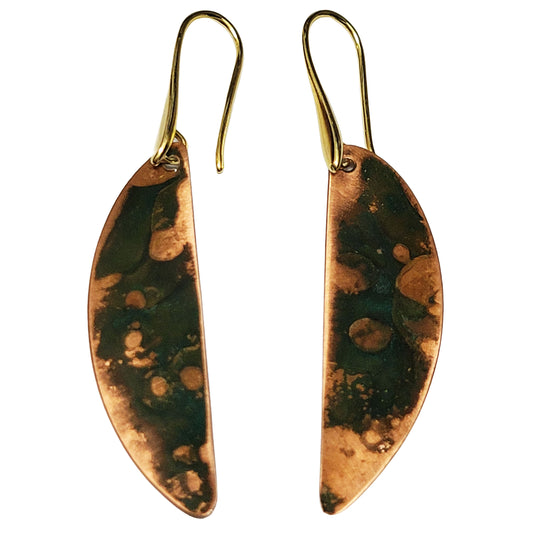 HOIKO Orecchini in rame e ottone foglia di Loto 03