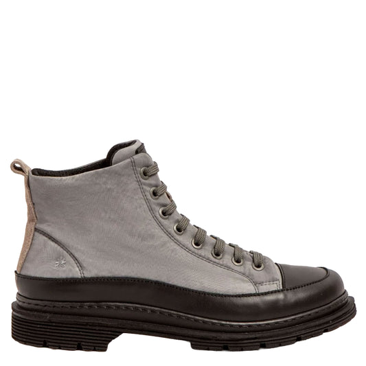 ART COMPANY Sneakers Alte in Nylon Grigio e Nero