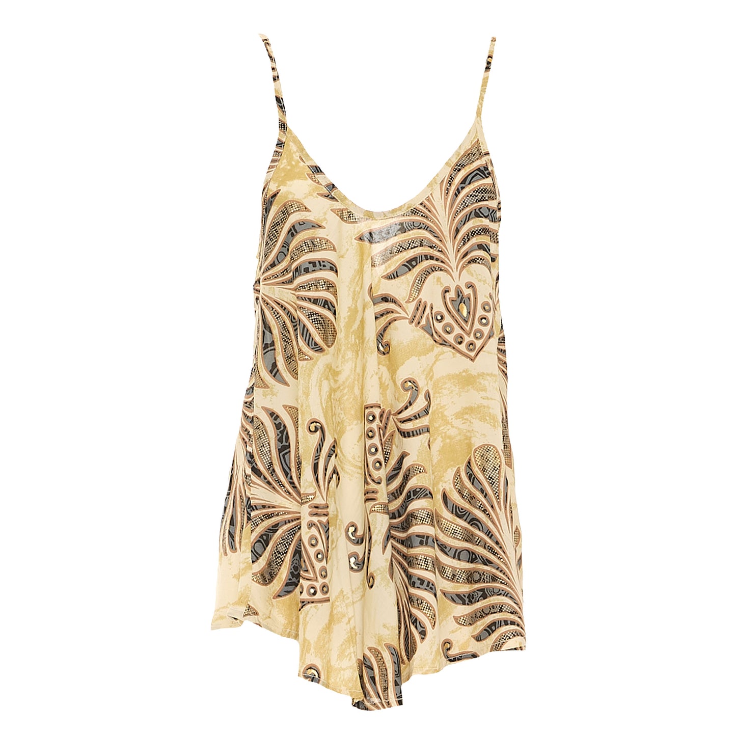 BABA DESIGN Top GOLD ZEPHIR Ecru e nero