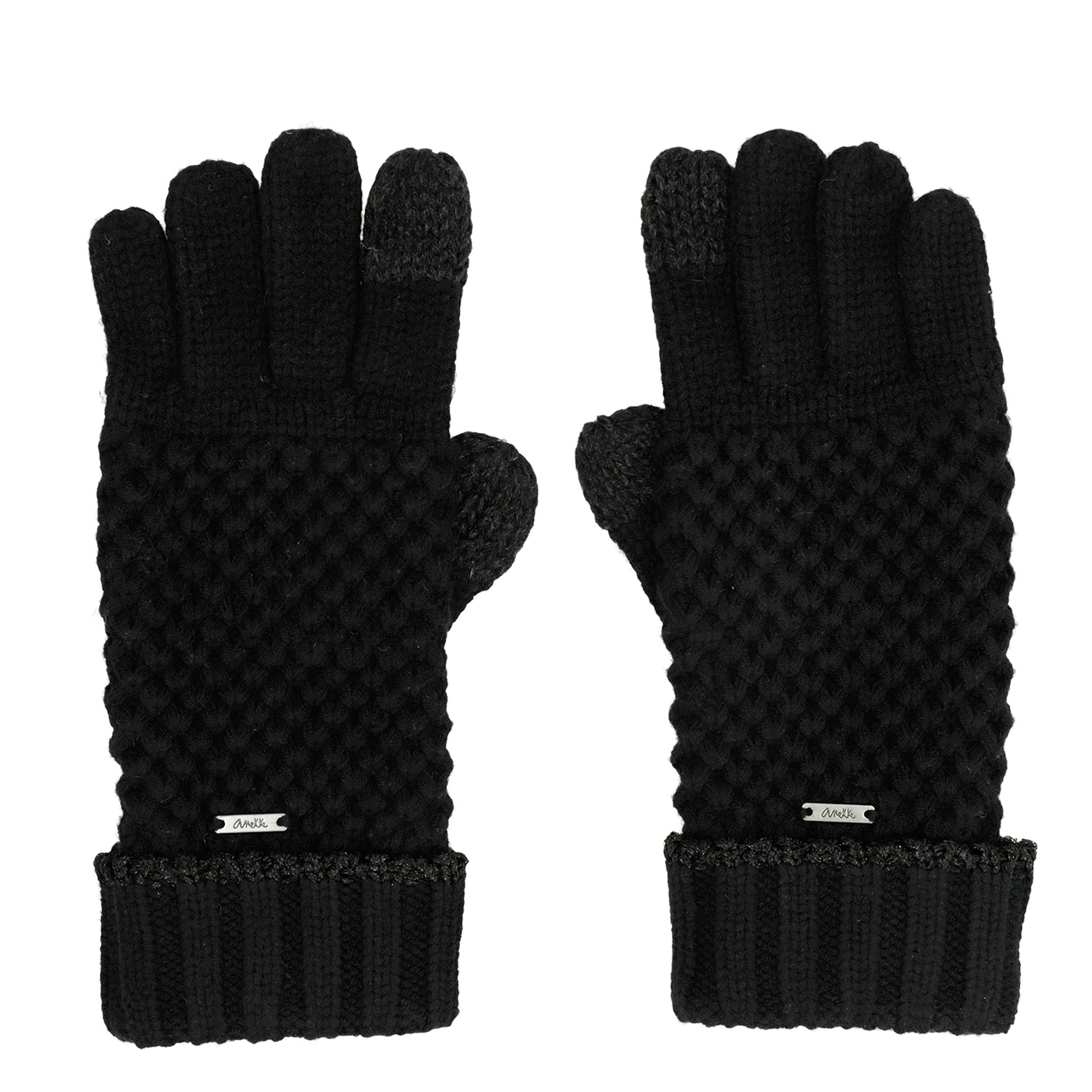 ANEKKE - Guanti in maglia neri-ANEKKE-VIALESCARPE