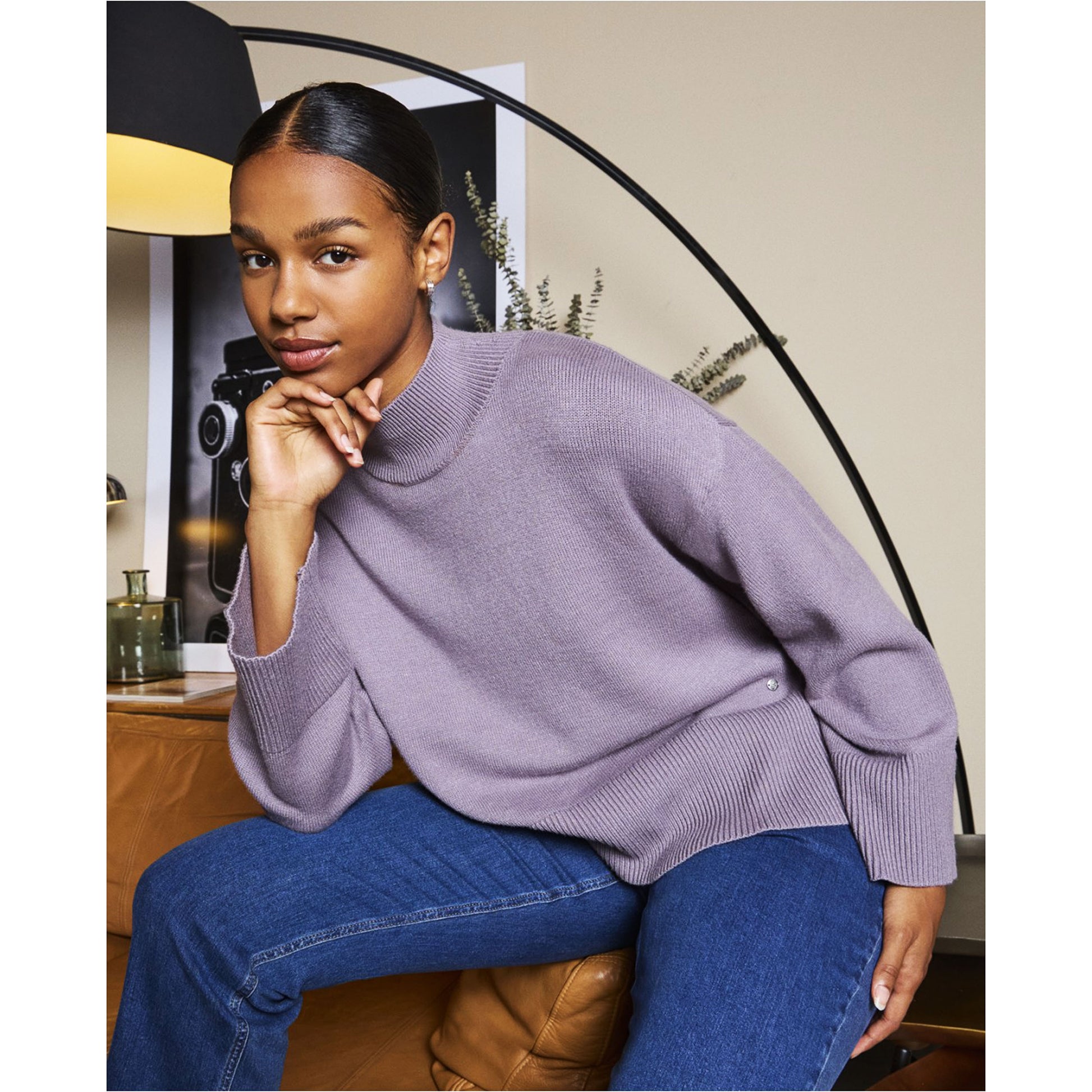 SURKANA - Maglione a collo alto e maniche ampie-SURKANA-VIALESCARPE