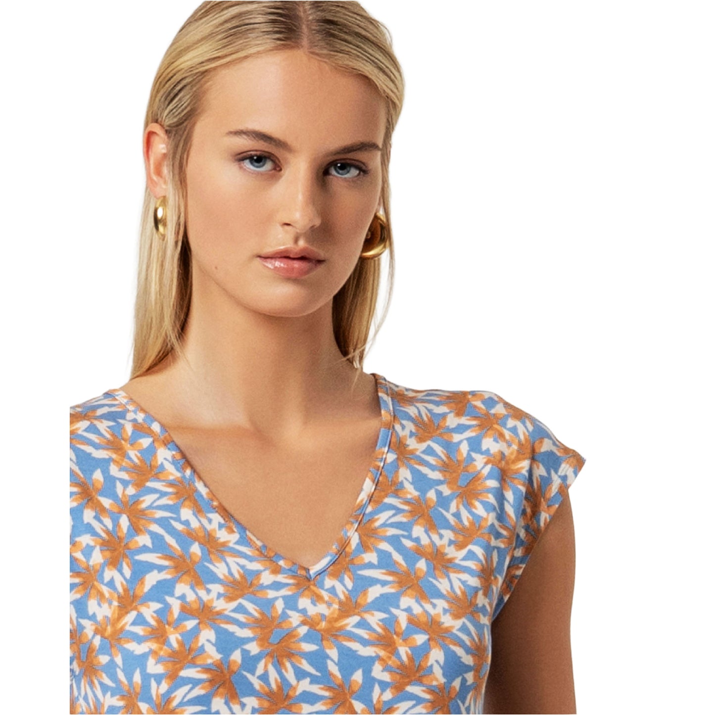 SURKANA T-shirt senza maniche con scollo a V Polvere