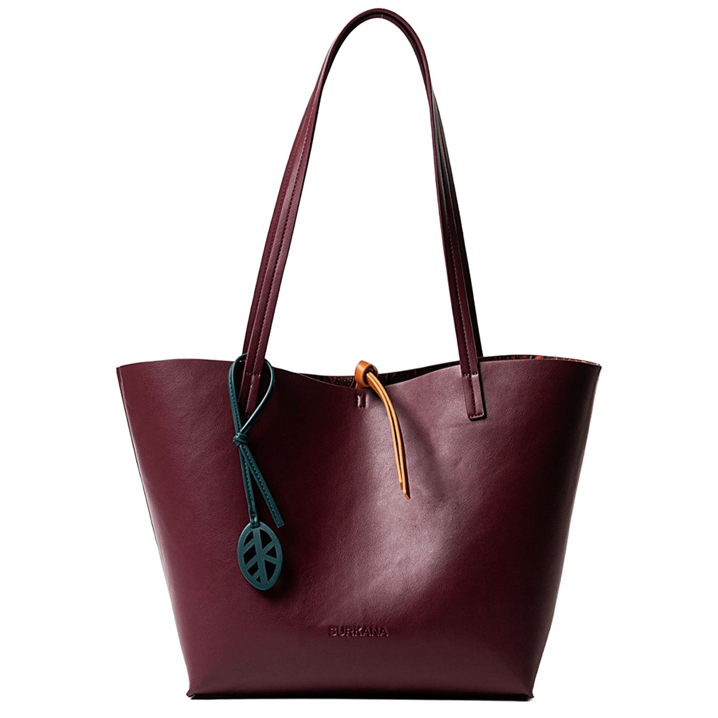 SURKANA - Shopper reversibile con borsa interna per articoli Bordeaux-SURKANA-VIALESCARPE