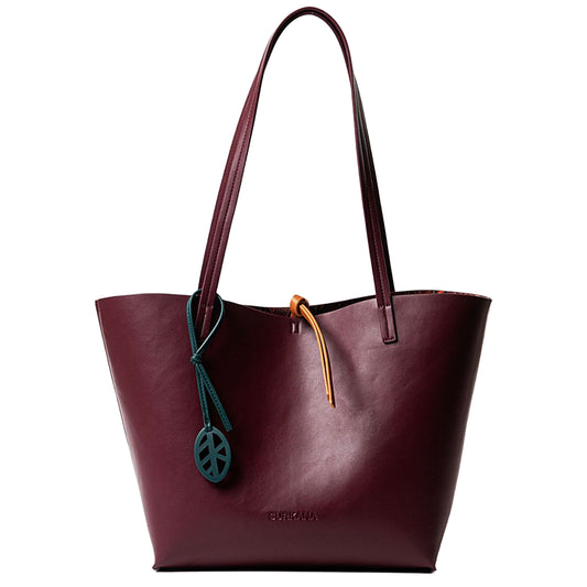 SURKANA - Shopper reversibile con borsa interna per articoli Bordeaux-SURKANA-VIALESCARPE