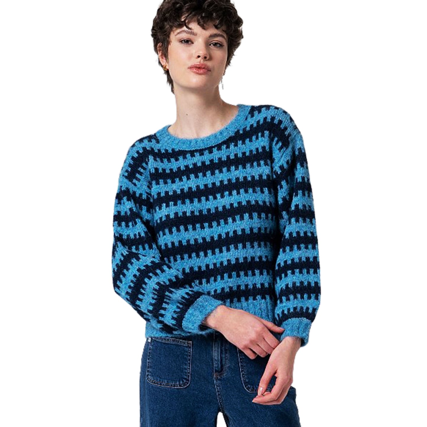 SURKANA - Maglione a maglia grossa bicolore-SURKANA-VIALESCARPE