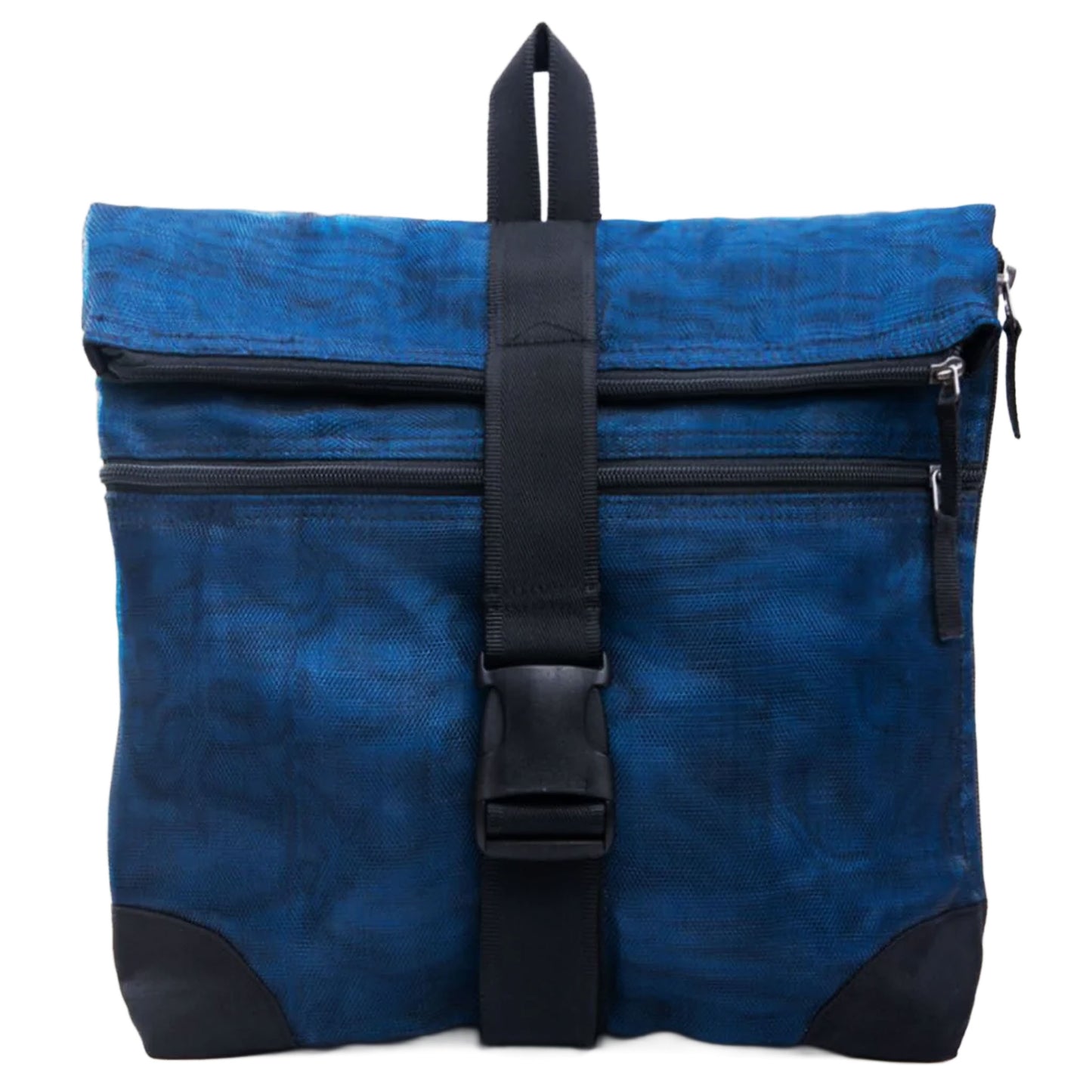 Zaino rete unisex con gomma, blu