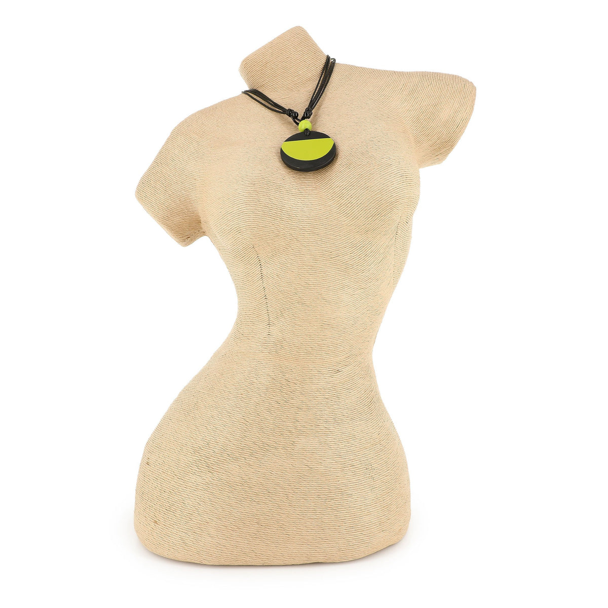KARAKORUM Collana Hilda nera e lime
