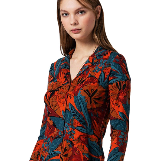 SURKANA - Camicia stampata con colletto a revers-SURKANA-VIALESCARPE