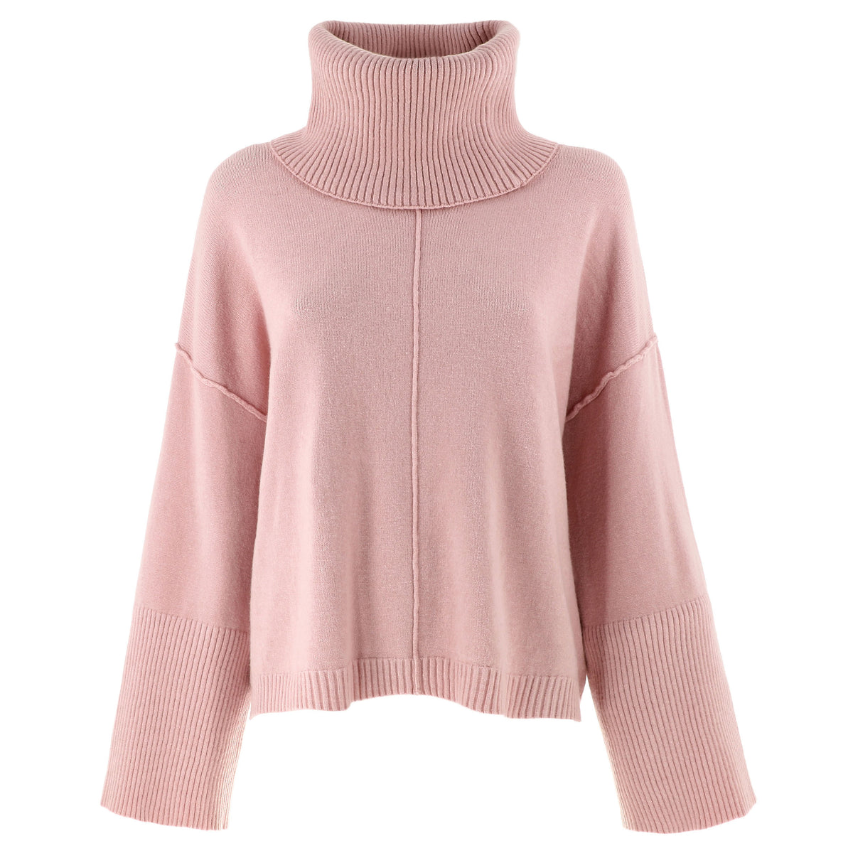 KARAKORUM Maglia Jacqueline rosa con collo staccabile