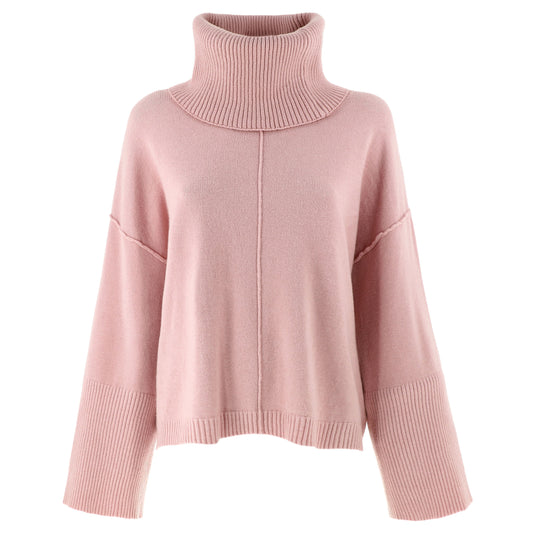 KARAKORUM Maglia Jacqueline rosa con collo staccabile