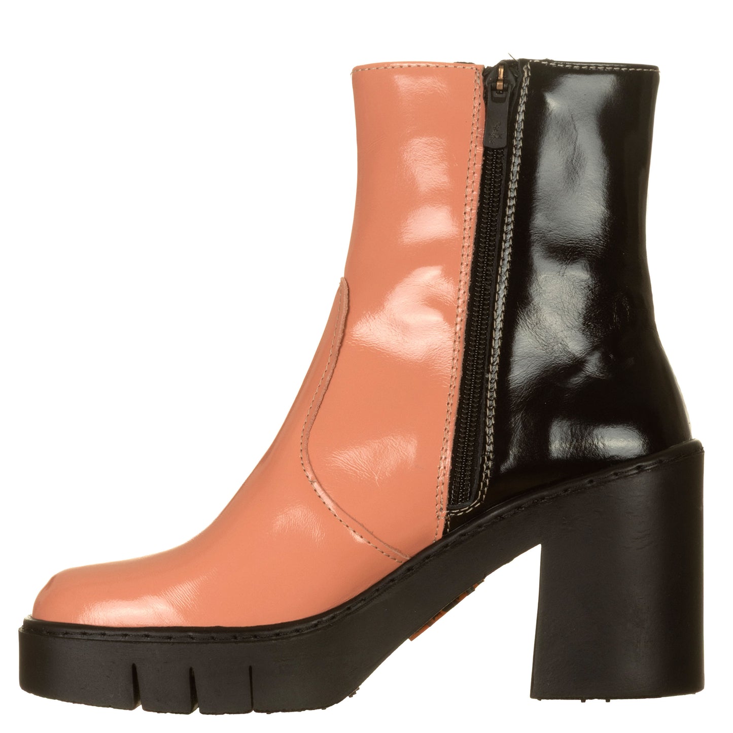 ART Stivaletti Berna Nappa Skinny Rosa e Nero