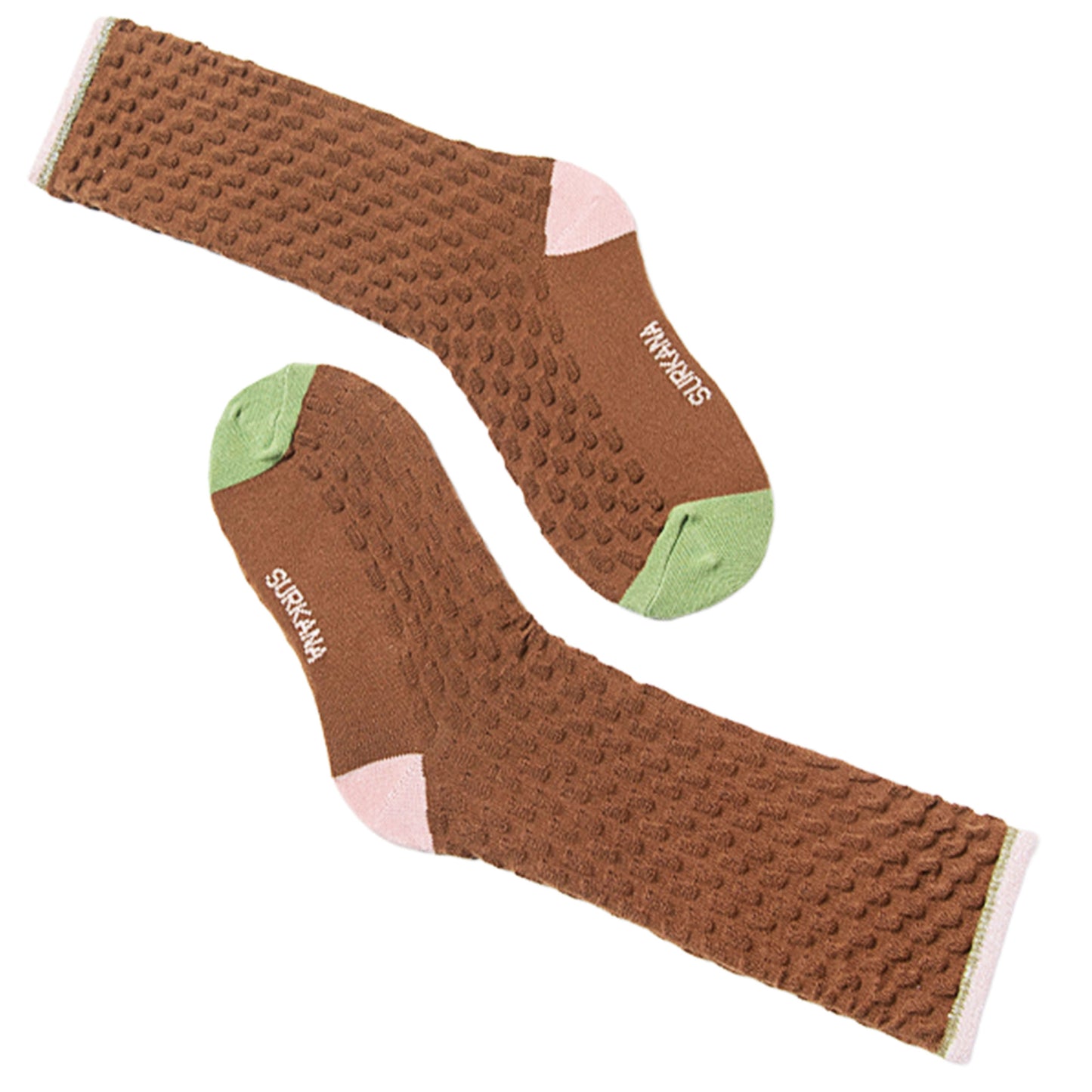 SURKANA - Calze lunghe con trama e lurex-SURKANA-VIALESCARPE