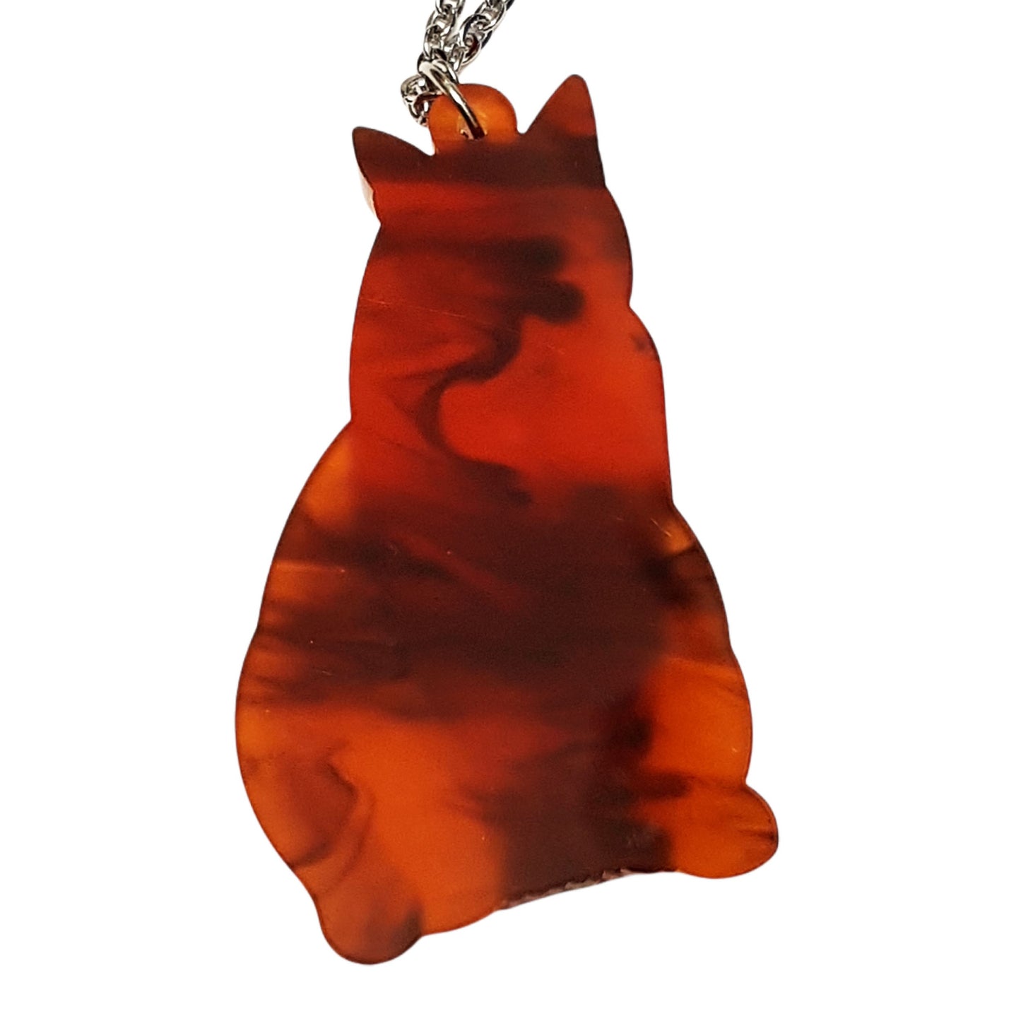 Collana Gatto tigrato rosso