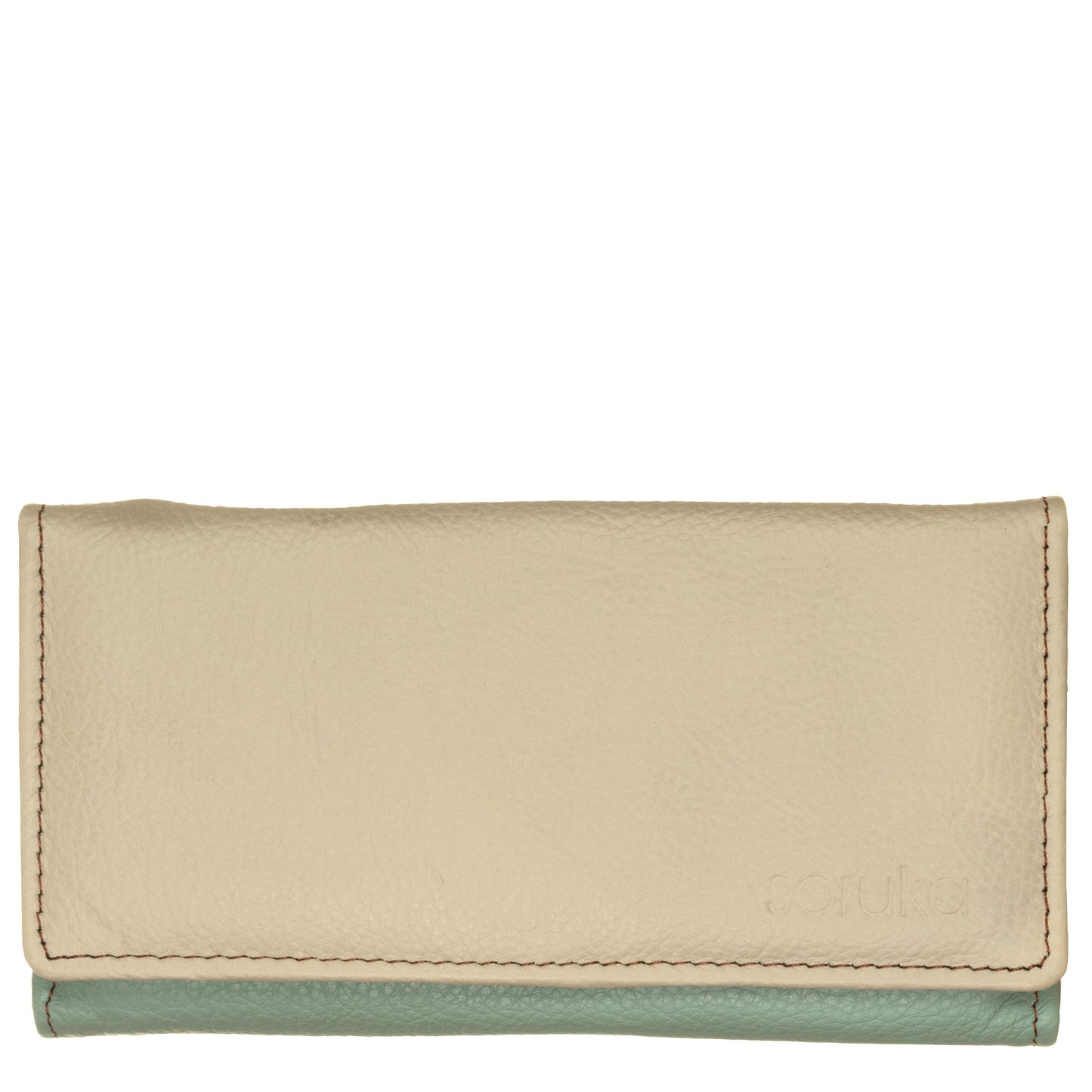 SORUKA Portafogli ESME liscio 47908 Grigio, aqua, cuoio