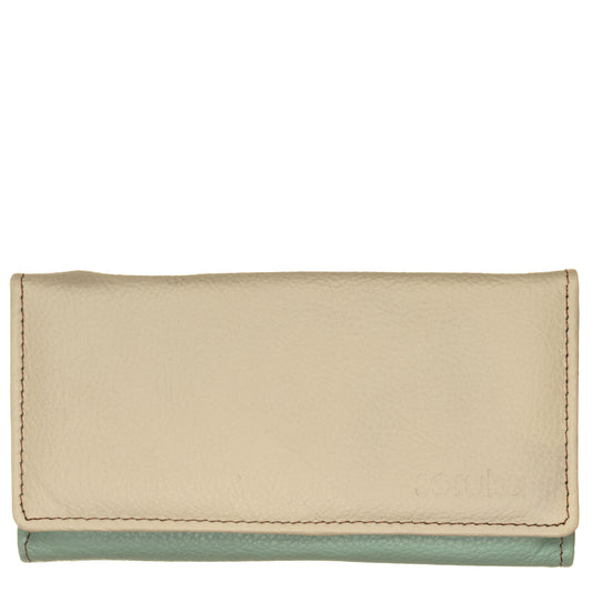 SORUKA Portafogli ESME liscio 47908 Grigio, aqua, cuoio