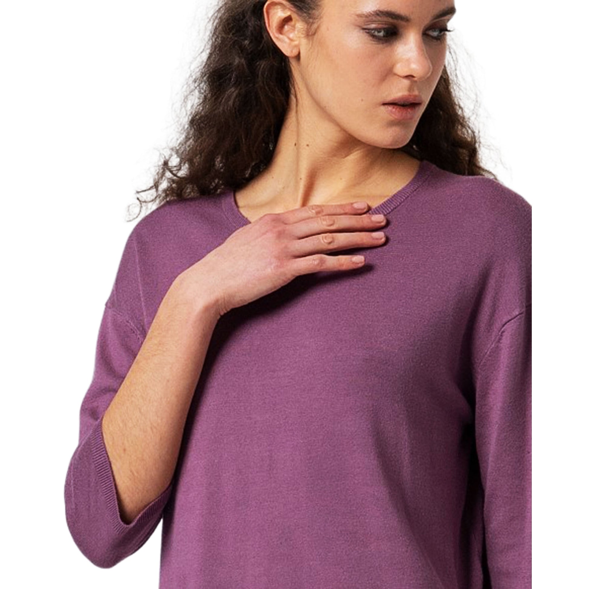 SURKANA - Maglia cropped a maniche 3/4-SURKANA-VIALESCARPE