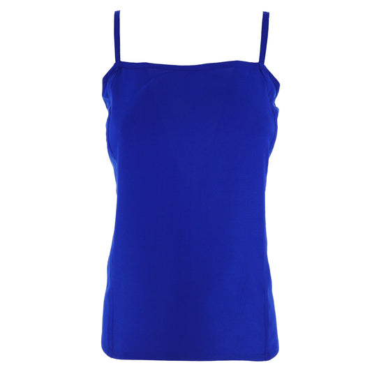 Top Donna KARAKORUM Artemis Blu Elettrico in Cotone con Spalline Regolabili