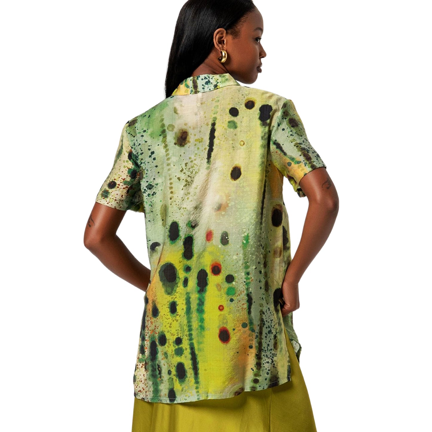 SURKANA Camicia lunga a maniche corte Verde-SURKANA-VIALESCARPE