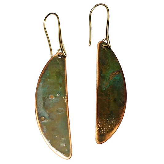 HOIKO Orecchini in rame e ottone foglia di Loto 02