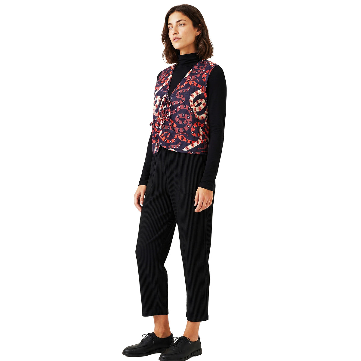 PEPALOVES Gilet Snakes nero