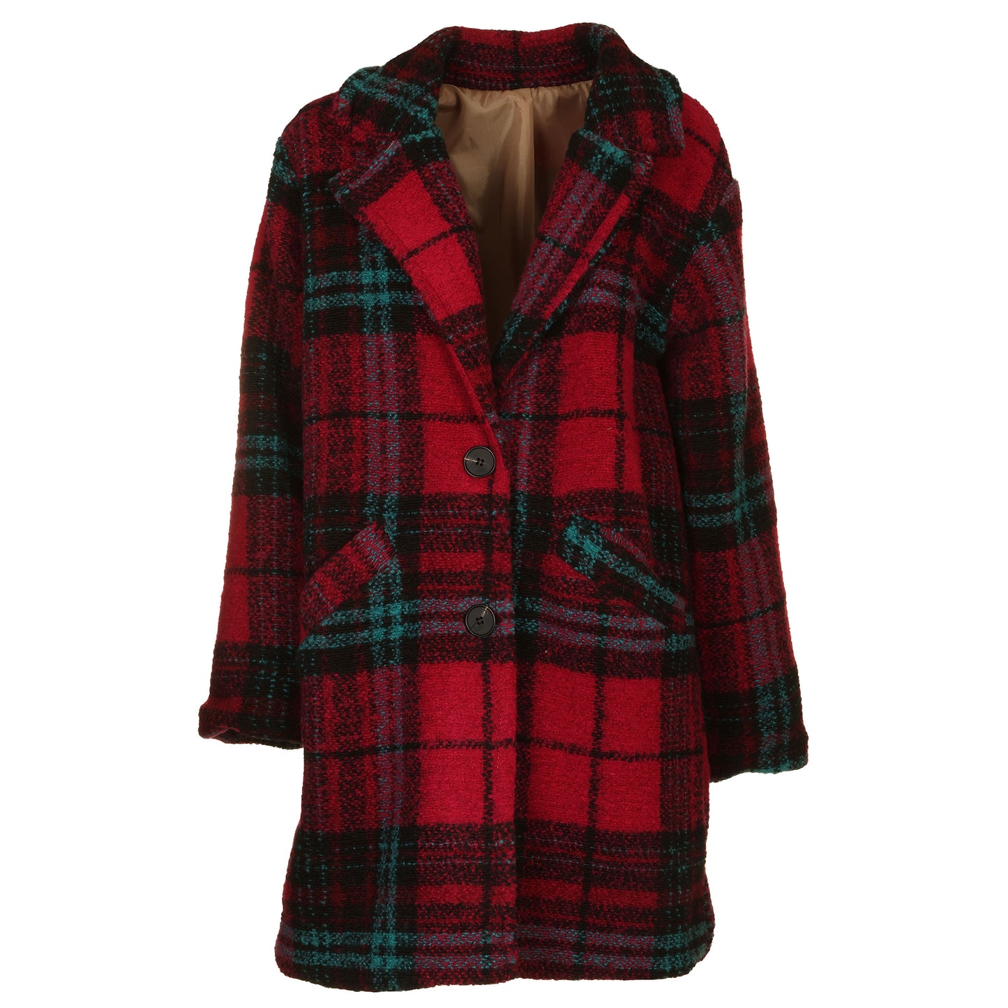 Cappotto tartan lana