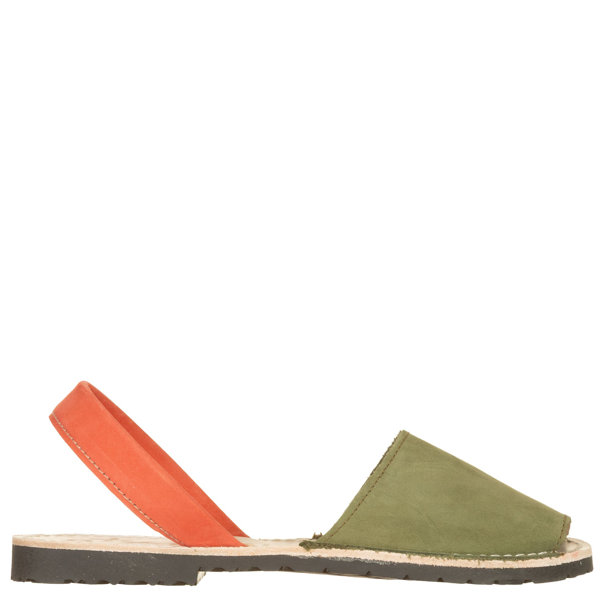 ATXA Minorchine Suede Oliva e Arancio-ATXA-VIALESCARPE