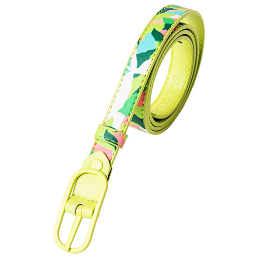 Surkana Cintura Reversibile Giallo Lime e fantasia