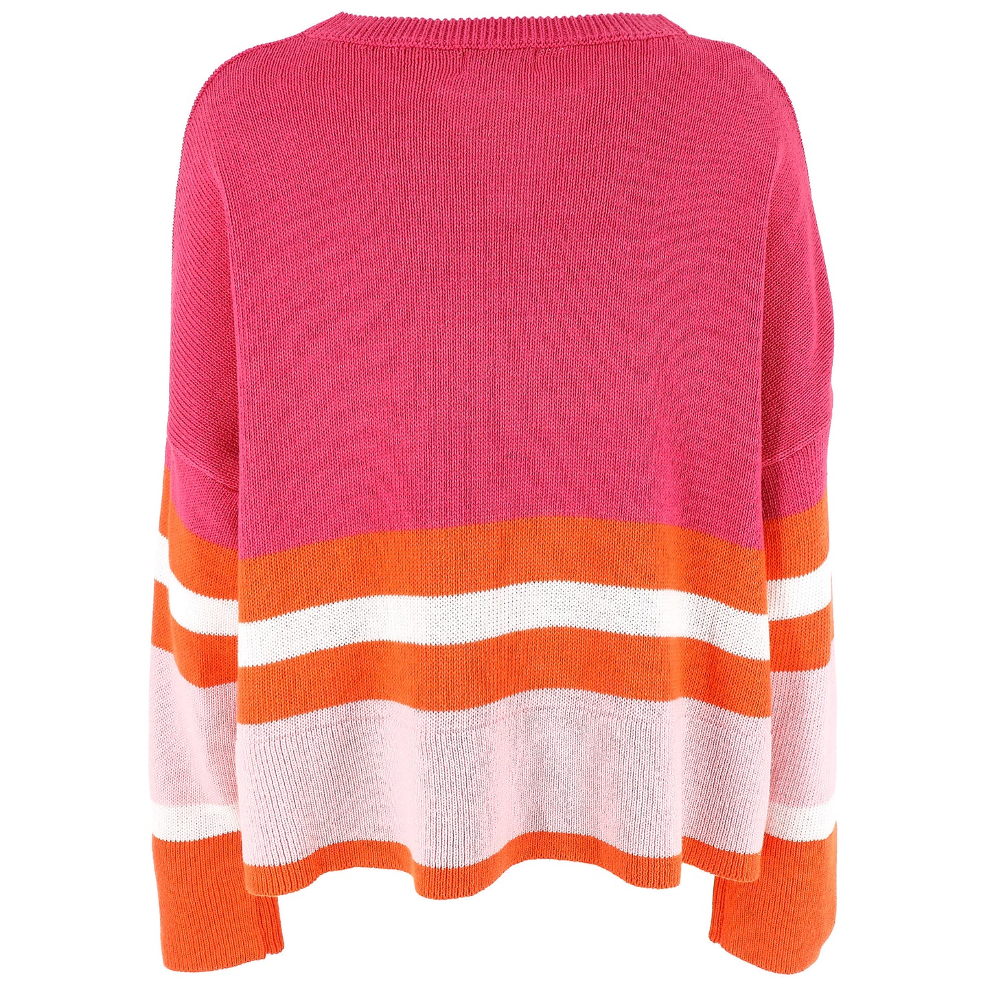 KARAKORUM Maglia DIANA Fuxia Righe in Contrasto-KARAKORUM-VIALESCARPE