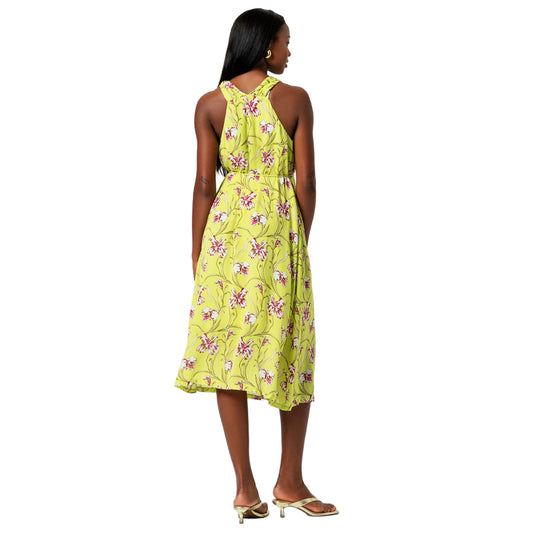 SURKANA Vestito midi a spalline Verde acido